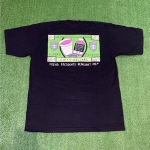 Vintage Y2K Algierz Dead Presidents Represent Me Purple Drank Fifty Dollars XL
